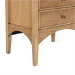 Safavieh Talia 2 Drawer Wood Nightstand in Brown / Oak