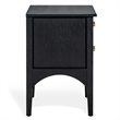 Safavieh Talia 2 Drawer Wood Nightstand in Black