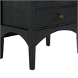 Safavieh Talia 2 Drawer Wood Nightstand in Black
