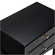 Safavieh Talia 2 Drawer Wood Nightstand in Black