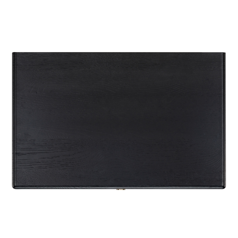 Safavieh Talia 2 Drawer Wood Nightstand in Black