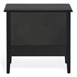 Safavieh Talia 2 Drawer Wood Nightstand in Black