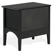 Safavieh Talia 2 Drawer Wood Nightstand in Black