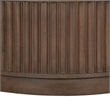 Safavieh Cynthia Rd Fluted  Wood Coffee Table in Brown / Oak