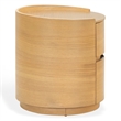 Safavieh Melissa Round 2 Drawer Wood Nightstand in Oak