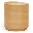 Safavieh Melissa Round 2 Drawer Wood Nightstand in Oak