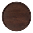 Safavieh Melissa Round 2 Drawer Wood Nightstand in Walnut