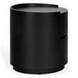 Safavieh Melissa Round 2 Drawer Wood Nightstand in Black