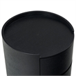 Safavieh Melissa Round 2 Drawer Wood Nightstand in Black