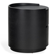 Safavieh Melissa Round 2 Drawer Wood Nightstand in Black
