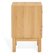 Safavieh Orion 2 Drawer Wood Nightstand in Oak