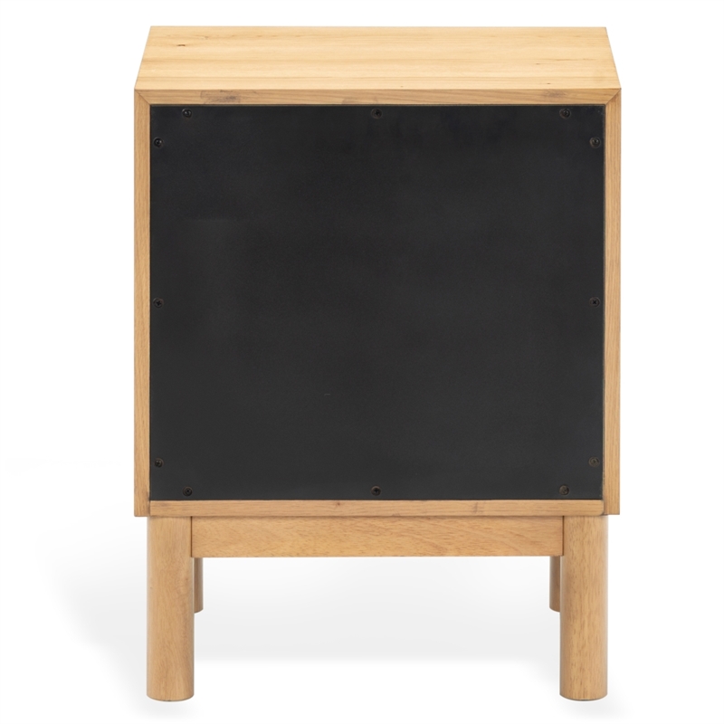 Safavieh Orion 2 Drawer Wood Nightstand in Oak