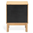Safavieh Orion 2 Drawer Wood Nightstand in Oak