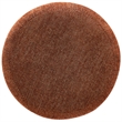Safavieh Cecelia Round Chenille and Wood Ottoman in Rust / Walnut