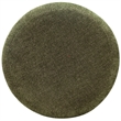 Safavieh Cecelia Round Chenille and Wood Ottoman in Green / Walnut