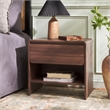 Safavieh Arsenio 1 Drawer Wood Nightstand in Walnut