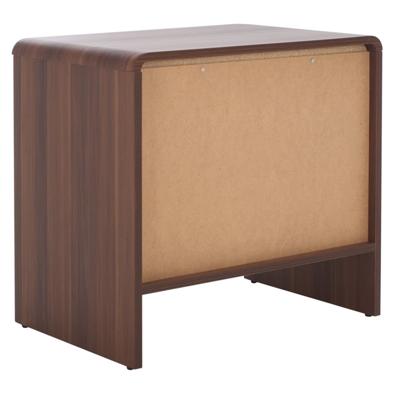 Safavieh Arsenio 1 Drawer Wood Nightstand in Walnut