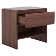 Safavieh Arsenio 1 Drawer Wood Nightstand in Walnut