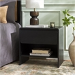 Safavieh Arsenio 1 Drawer Wood Nightstand in Black