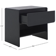 Safavieh Arsenio 1 Drawer Wood Nightstand in Black