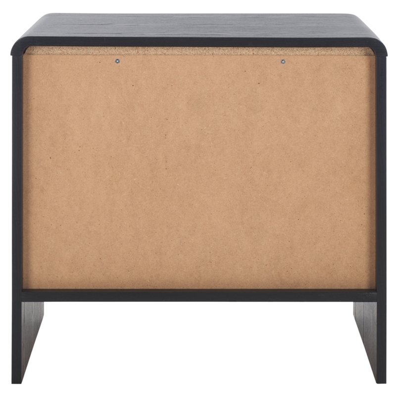 Safavieh Arsenio 1 Drawer Wood Nightstand in Black