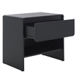Safavieh Arsenio 1 Drawer Wood Nightstand in Black