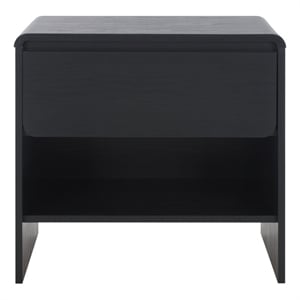 Safavieh Arsenio 1 Drawer Wood Nightstand in Black