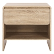 Safavieh Arsenio 1 Drawer Wood Nightstand in Cream