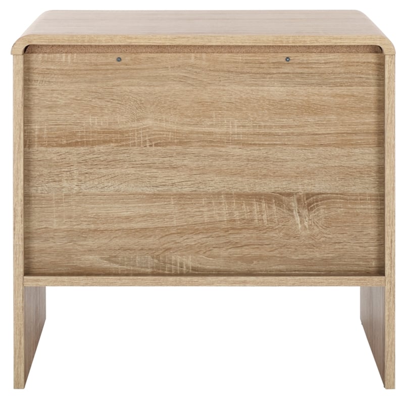 Safavieh Arsenio 2 Drawer Wood Nightstand in Cream