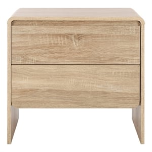 Safavieh Arsenio 2 Drawer Wood Nightstand in Cream