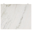 Safavieh Lyubov Marble and Wood Nightstand in White / Brown