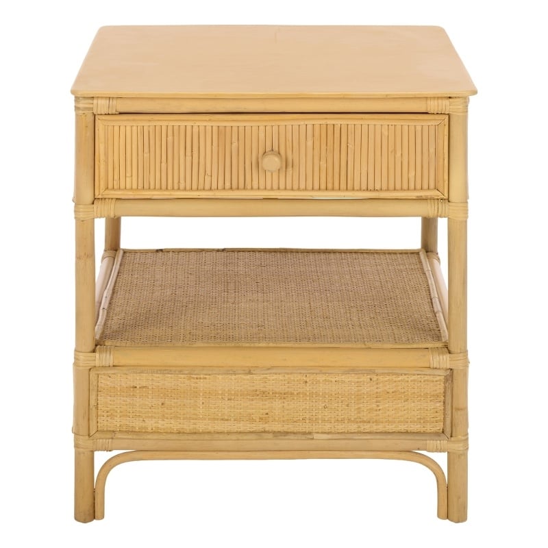 Safavieh Imari 1 Drawer 1 Shelf Wood Nightstand in Natural