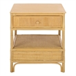 Safavieh Imari 1 Drawer 1 Shelf Wood Nightstand in Natural