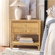 Safavieh Imari 2 Drawer 1 Shelf Wood Nightstand in Natural