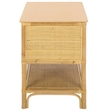Safavieh Imari 2 Drawer 1 Shelf Wood Nightstand in Natural