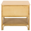 Safavieh Imari 2 Drawer 1 Shelf Wood Nightstand in Natural