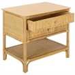 Safavieh Imari 2 Drawer 1 Shelf Wood Nightstand in Natural
