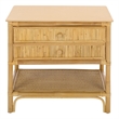 Safavieh Imari 2 Drawer 1 Shelf Wood Nightstand in Natural
