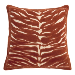 Safavieh Rhea Cotton Pillow in Red / Ivory