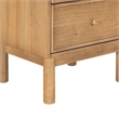 Safavieh Orion 2 Drawer Wood Nightstand in Brown / Oak