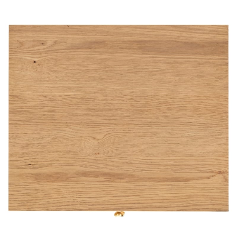 Safavieh Orion 2 Drawer Wood Nightstand in Brown / Oak