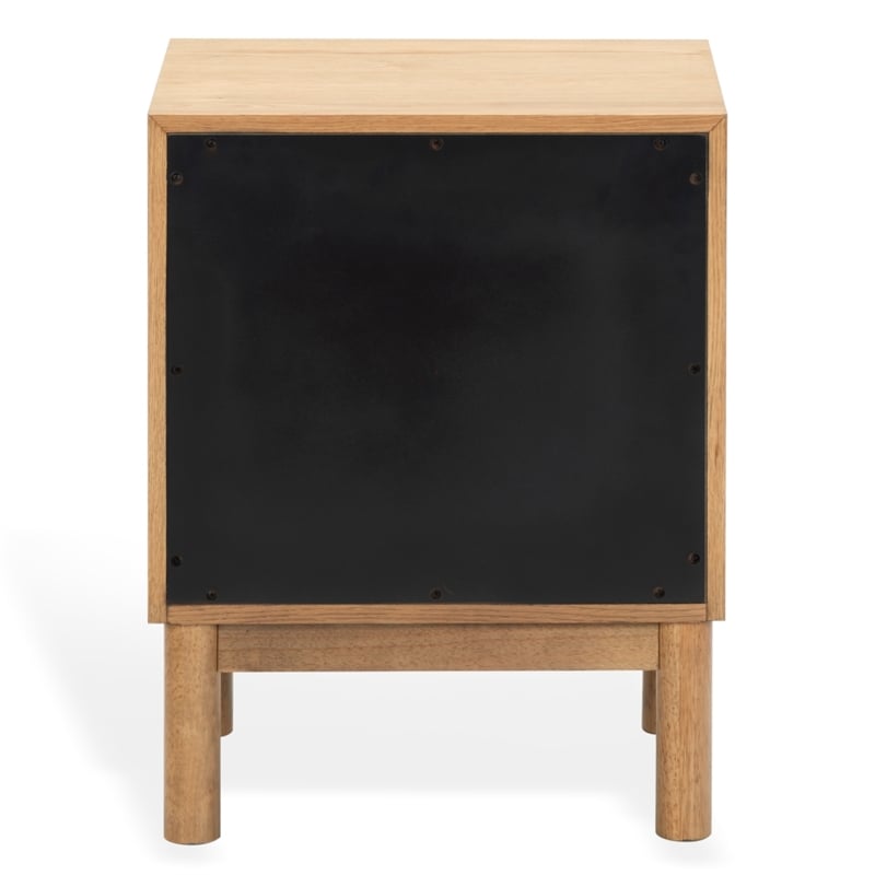 Safavieh Orion 2 Drawer Wood Nightstand in Brown / Oak