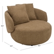 Safavieh Karolie Wood Swivel Chair in Light Brown
