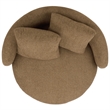 Safavieh Karolie Wood Swivel Chair in Light Brown