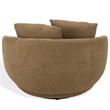 Safavieh Karolie Wood Swivel Chair in Light Brown