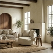 Safavieh Karolie Wood Swivel Chair in Taupe