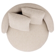 Safavieh Karolie Wood Swivel Chair in Taupe