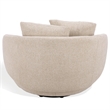 Safavieh Karolie Wood Swivel Chair in Taupe