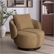 Safavieh Hannalisa Wood Swivel Chair in Light Brown