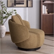 Safavieh Hannalisa Wood Swivel Chair in Light Brown